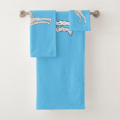 Duitse cartoon van Shorthaired Pointer-hond Bad Handdoek (Insitu)
