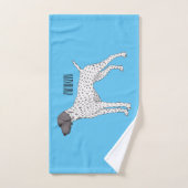 Duitse cartoon van Shorthaired Pointer-hond Bad Handdoek (Handdoek)