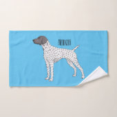Duitse cartoon van Shorthaired Pointer-hond Bad Handdoek (Handdoek)