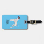 Duitse cartoon van Shorthaired Pointer-hond Bagagelabel (Voorkant horizontaal)