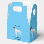 Duitse cartoon van Shorthaired Pointer-hond Bedankdoosjes (Geopend)
