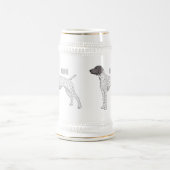 Duitse cartoon van Shorthaired Pointer-hond Bierpul (Center)