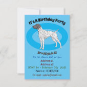 Duitse cartoon van Shorthaired Pointer-hond Kaart (Voorkant)