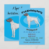 Duitse cartoon van Shorthaired Pointer-hond Kaart (Voorkant / Achterkant)