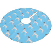 Duitse cartoon van Shorthaired Pointer-hond Kerstboom Rok (Gekanteld)