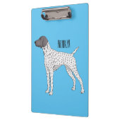 Duitse cartoon van Shorthaired Pointer-hond Klembord (Links)