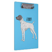 Duitse cartoon van Shorthaired Pointer-hond Klembord (Rechts)