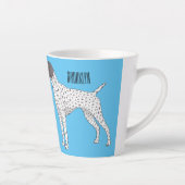 Duitse cartoon van Shorthaired Pointer-hond Latte Mok (Rechts)