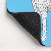 Duitse cartoon van Shorthaired Pointer-hond Muismat (Hoek)