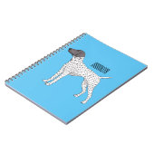 Duitse cartoon van Shorthaired Pointer-hond Notitieboek (Linkerzijde)