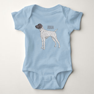 Duitse cartoon van Shorthaired Pointer-hond Romper