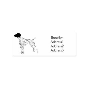 Duitse cartoon van Shorthaired Pointer-hond Rubberstempel