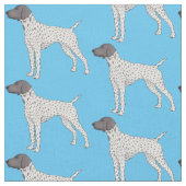 Duitse cartoon van Shorthaired Pointer-hond Stof (Close Up)