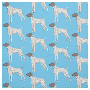 Duitse cartoon van Shorthaired Pointer-hond Stof
