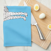 Duitse cartoon van Shorthaired Pointer-hond Theedoek (Quarter Fold)