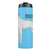 Duitse cartoon van Shorthaired Pointer-hond Thermosbeker (Voorkant)
