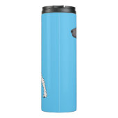 Duitse cartoon van Shorthaired Pointer-hond Thermosbeker (Achterkant)