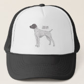 Duitse cartoon van Shorthaired Pointer-hond Trucker Pet (Voorkant)