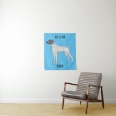 Duitse cartoon van Shorthaired Pointer-hond Wandkleed (In situ)