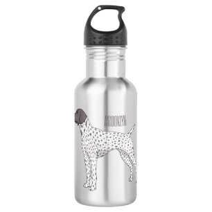 Duitse cartoon van Shorthaired Pointer-hond Waterfles