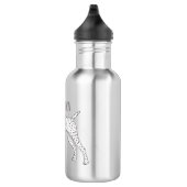 Duitse cartoon van Shorthaired Pointer-hond Waterfles (Rechts)