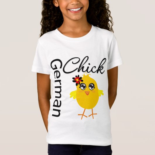 Duitse chick t-shirt (Voorkant)