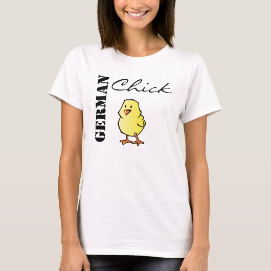 Duitse chick t-shirt (Voorkant)
