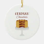 Duitse Chocolade Cake Keramisch Ornament (Voorkant)