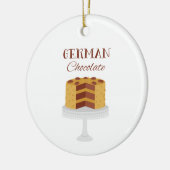 Duitse Chocolade Cake Keramisch Ornament (Links)