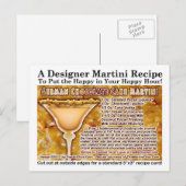 Duitse chocoladetaart Martini Recept Briefkaart (Voorkant / Achterkant)