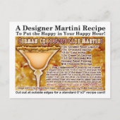 Duitse chocoladetaart Martini Recept Briefkaart (Voorkant)