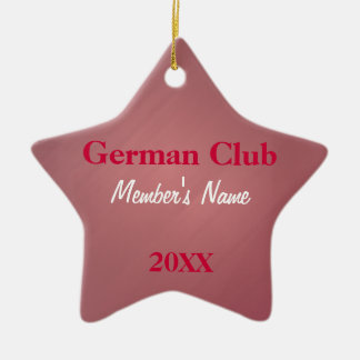 Duitse club, buitenlandse taalclub keramisch ornament