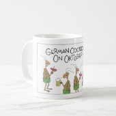 Duitse Cockroaches op Oktoberfest Koffiemok (Voorkant links)