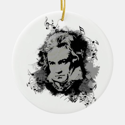 Duitse componist Beethoven klassieke muziek Keramisch Ornament (Voorkant)