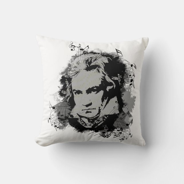 Duitse componist Beethoven klassieke muziek Kussen (Voorkant)