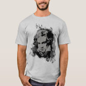 Duitse componist Beethoven klassieke muziek T-shirt (Voorkant)