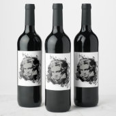 Duitse componist Beethoven klassieke muziek Wijn Etiket (Flessen)