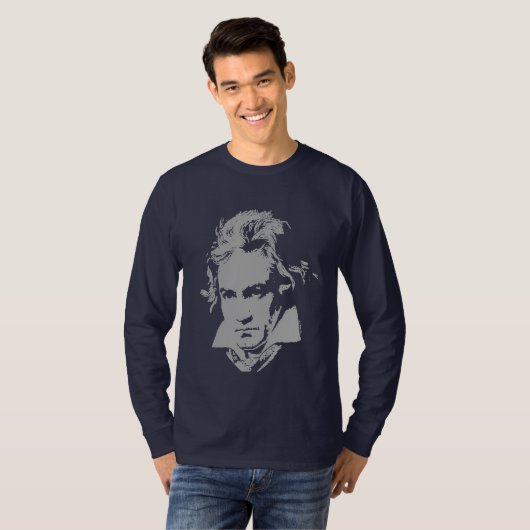 Duitse componist, Pianist Beethoven T-shirt (Voorkant volledig)