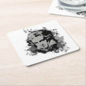 Duitse componist, Pianist of klassieke muziek. Kartonnen Onderzetters (Schuin)