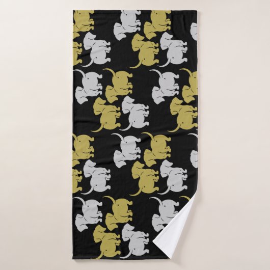 Duitse Dachshund Dog Patronen Badhanddoek (Badhanddoek)