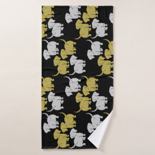 Duitse Dachshund Dog Patronen Badhanddoek