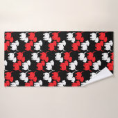 Duitse Dachshund Dog Patronen Badhanddoek (Badhanddoek)