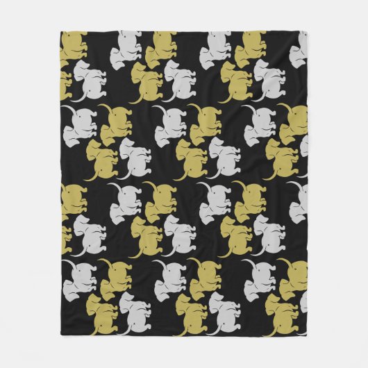 Duitse Dachshund Dog Patronen Fleece Deken (Voorkant)