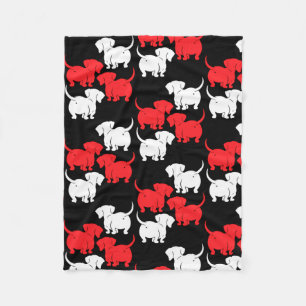 Duitse Dachshund Dog Patronen Fleece Deken