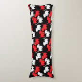 Duitse Dachshund Dog Patronen Lichaamskussen (Voorkant Verticaal)