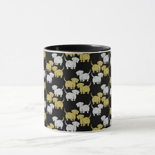 Duitse Dachshund Dog Patronen Mok (Midden)