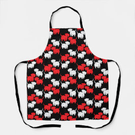 Duitse Dachshund Dog Patronen Schort