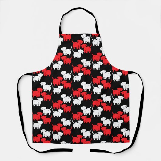 Duitse Dachshund Dog Patronen Schort (Voorkant)