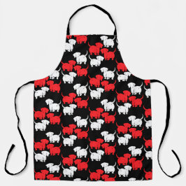 Duitse Dachshund Dog Patronen Schort