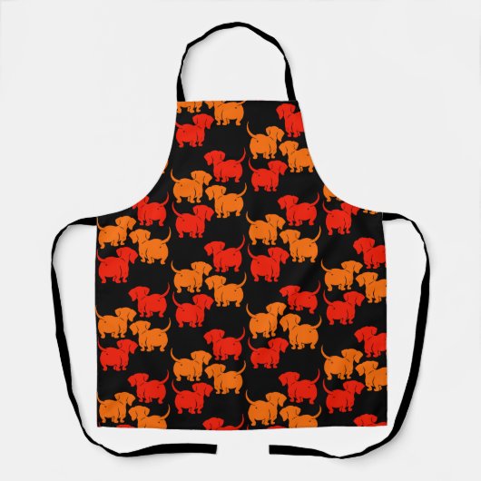 Duitse Dachshund Dog Patronen Schort (Voorkant)